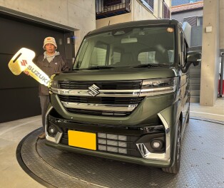 スペーシアカスタム　ご納車おめでとうごさいます